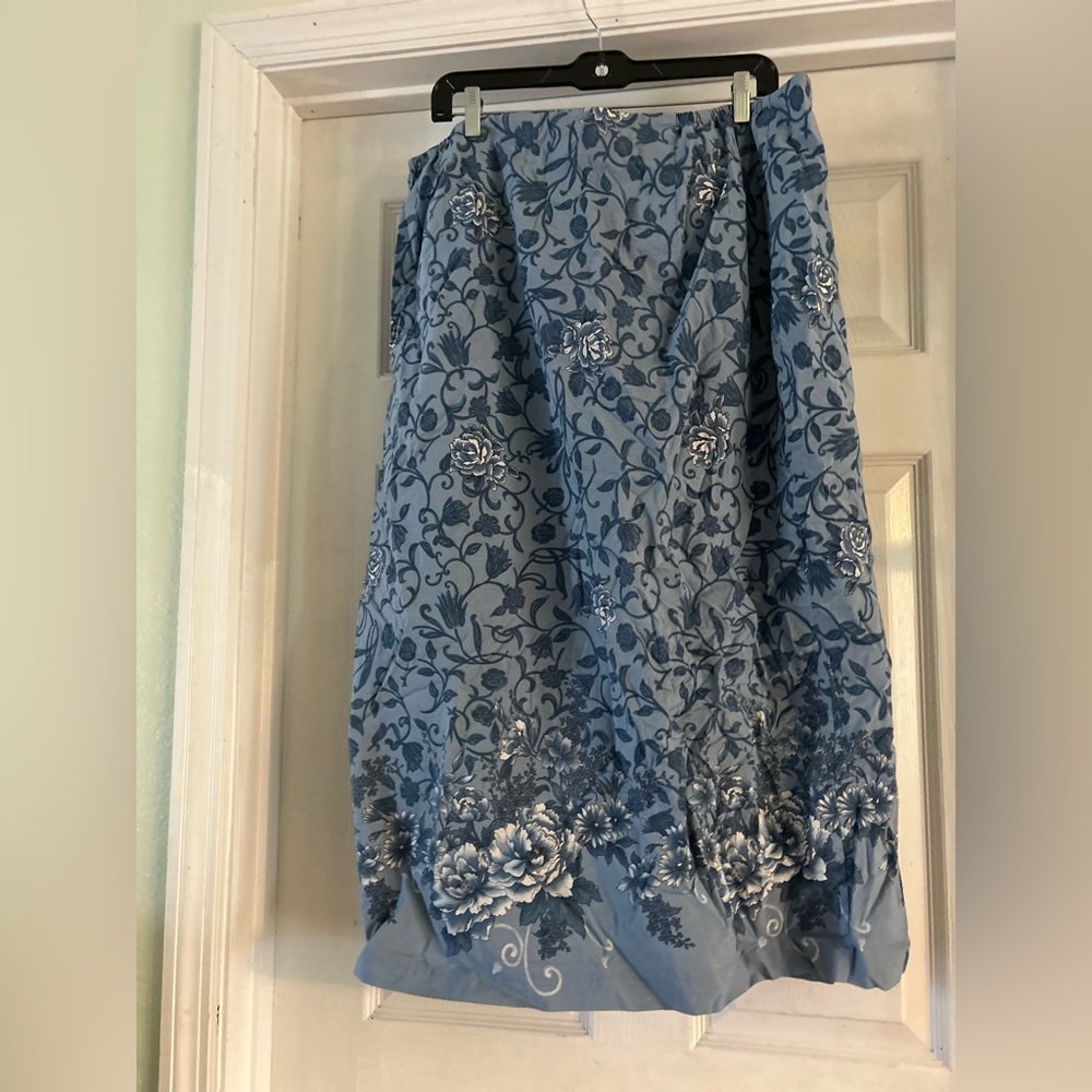 Charter Club Floral Patterned Midi Skirt - Picture 2 of 8